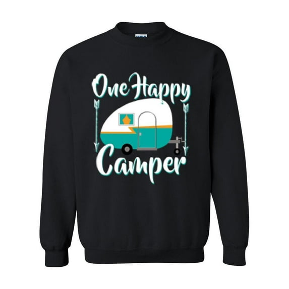 NIB - Women's Plus Sweatshirts and Hoodies - ONE HAPPY CAMPER
