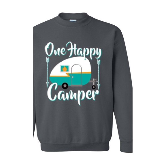 NIB - Women's Plus Sweatshirts and Hoodies - ONE HAPPY CAMPER