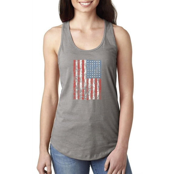 NIB - Women's Racerback Tank Top - American Flag 4th of July
