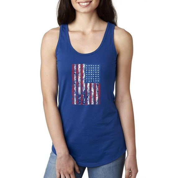 NIB - Women's Racerback Tank Top - American Flag 4th of July