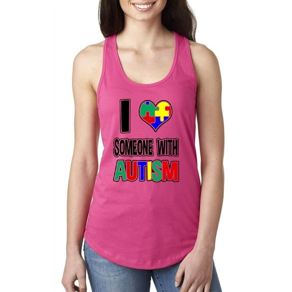 NIB - Women's Racerback Tank Top - Autism Awareness
