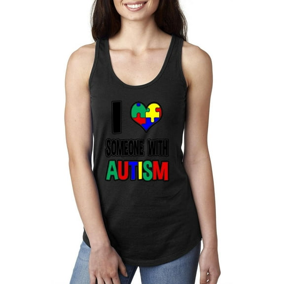 NIB - Women's Racerback Tank Top - Autism Awareness