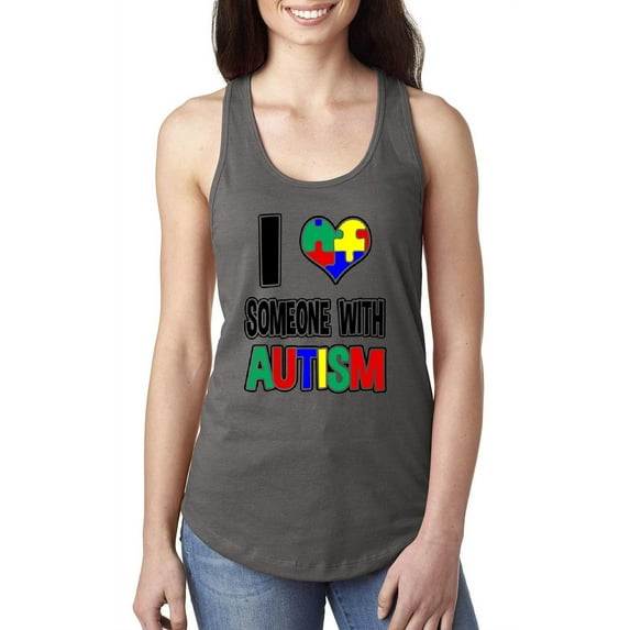 NIB - Women's Racerback Tank Top - Autism Awareness