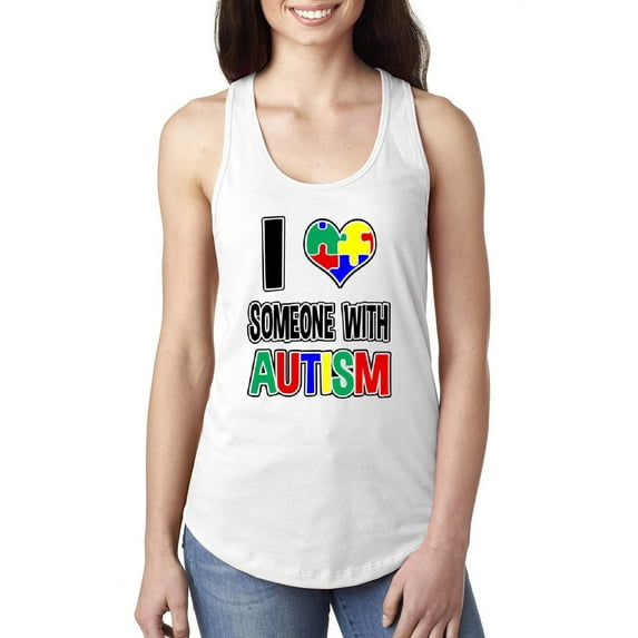 NIB - Women's Racerback Tank Top - Autism Awareness