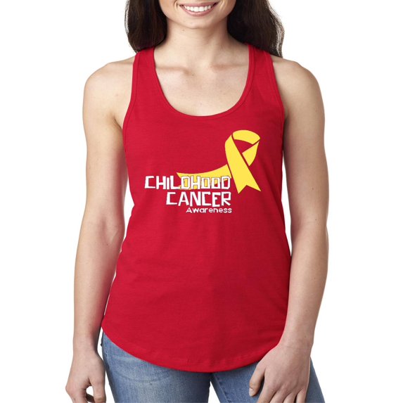 NIB - Women's Racerback Tank Top - Childhood Cancer