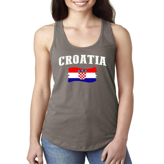 NIB - Women's Racerback Tank Top - Croatia Flag