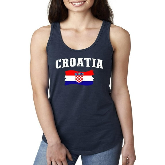 NIB - Women's Racerback Tank Top - Croatia Flag