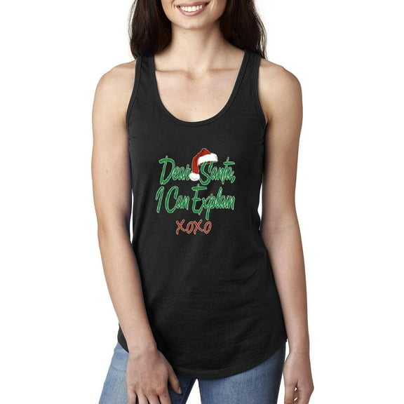 NIB - Women's Racerback Tank Top - Dear Santa