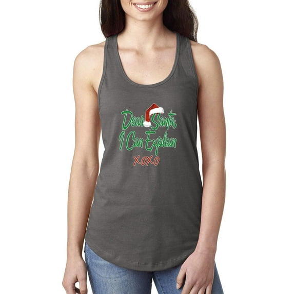 NIB - Women's Racerback Tank Top - Dear Santa