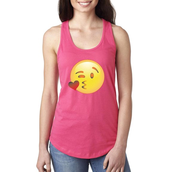 NIB - Women's Racerback Tank Top - Emoji Winky Face