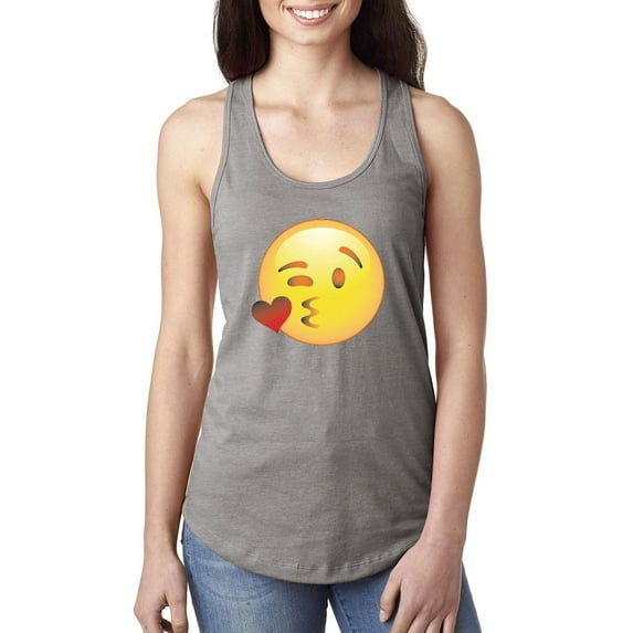 NIB - Women's Racerback Tank Top - Emoji Winky Face