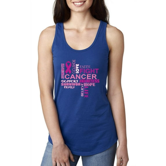 NIB - Women's Racerback Tank Top - Fight Breast Cancer