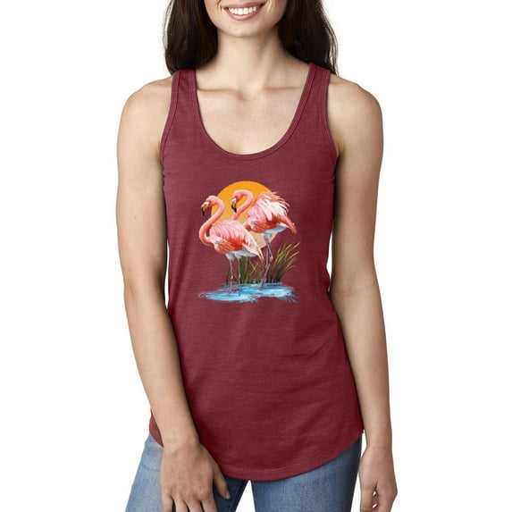 NIB - Women's Racerback Tank Top - Flamingo