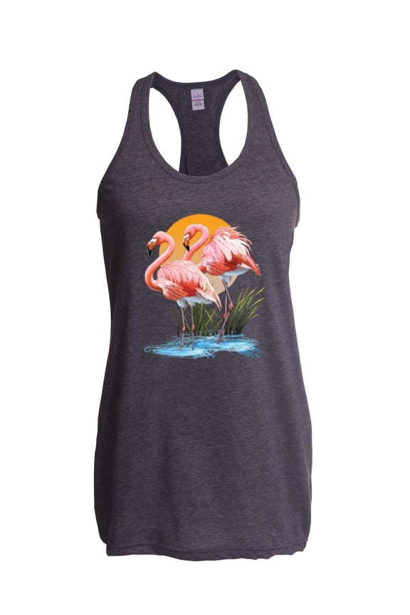- Women's Racerback Tank Top - Flamingo