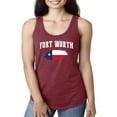 thumbnail image 1 of NIB - Women's Racerback Tank Top - Fort Worth Texas Flag, 1 of 3