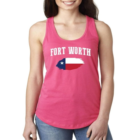 NIB - Women's Racerback Tank Top - Fort Worth Texas Flag