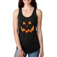 thumbnail image 1 of NIB - Women's Racerback Tank Top - Halloween Costume Pumpkin Face, 1 of 5