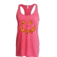 thumbnail image 1 of NIB - Women's Racerback Tank Top - Halloween Costume Pumpkin Face, 1 of 5