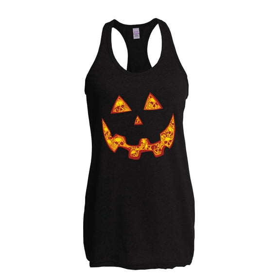 NIB - Women's Racerback Tank Top - Halloween Costume Pumpkin Face