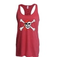 thumbnail image 1 of NIB - Women's Racerback Tank Top - Jolly Roger Skull & Crossbones, 1 of 5
