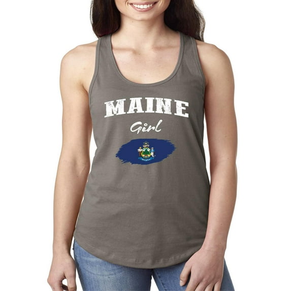 NIB - Women's Racerback Tank Top - Maine Girl