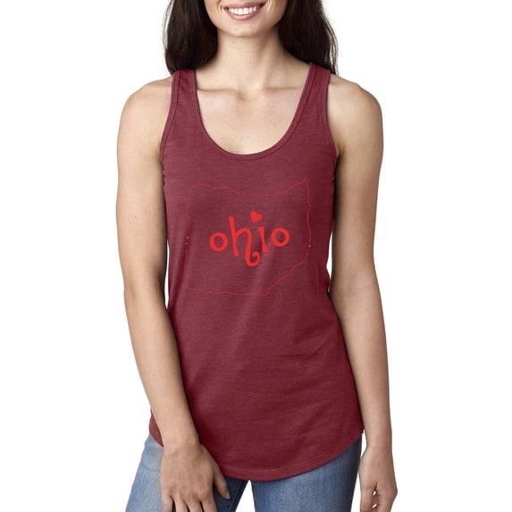 NIB - Women's Racerback Tank Top - Ohio Map