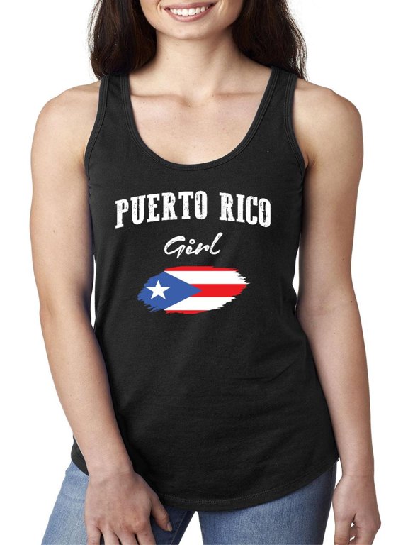 - Women's Racerback Tank Top - Puerto Rico Girl