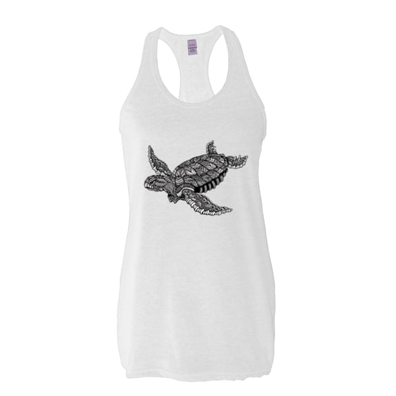 NIB - Women's Racerback Tank Top - Sea Turtle Hawaii
