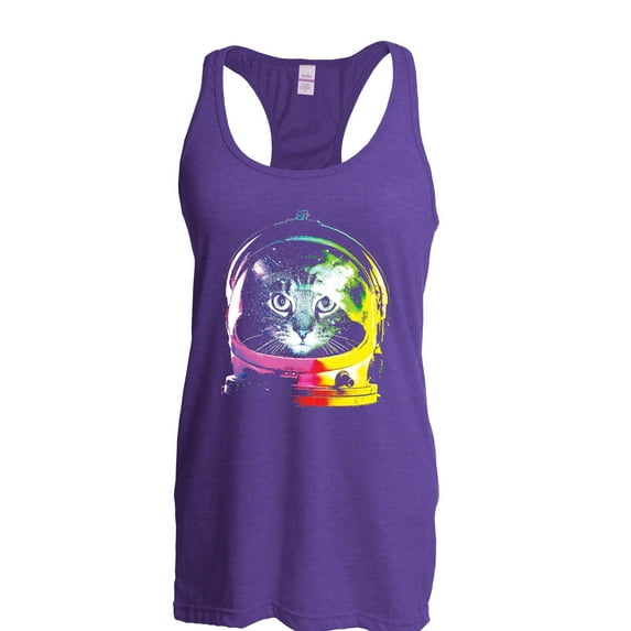 NIB - Women's Racerback Tank Top - Space Cat
