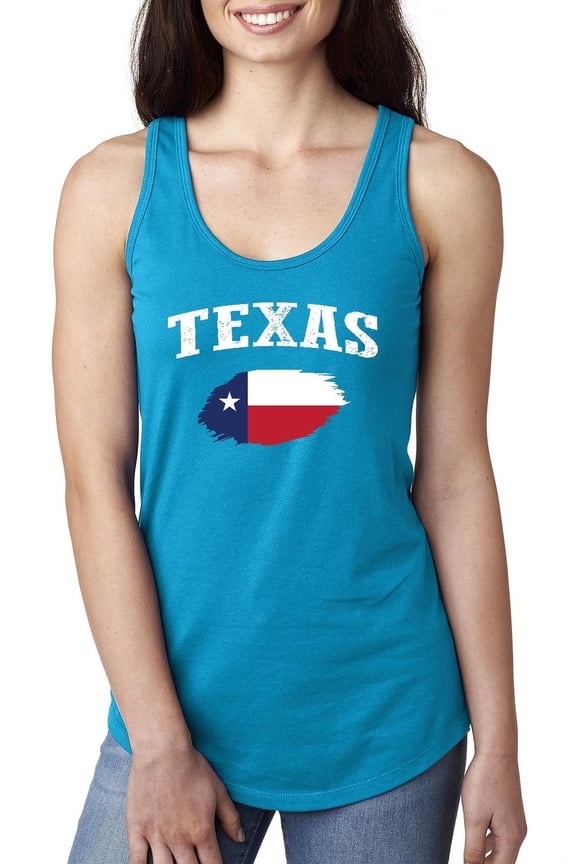 - Women's Racerback Tank Top - Texas Flag