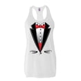 thumbnail image 1 of NIB - Women's Racerback Tank Top - Tuxedo Prom Costume, 1 of 5