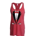 thumbnail image 1 of NIB - Women's Racerback Tank Top - Tuxedo Prom Costume, 1 of 5
