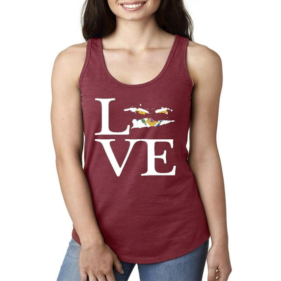 NIB - Women's Racerback Tank Top - US Virgin Islands