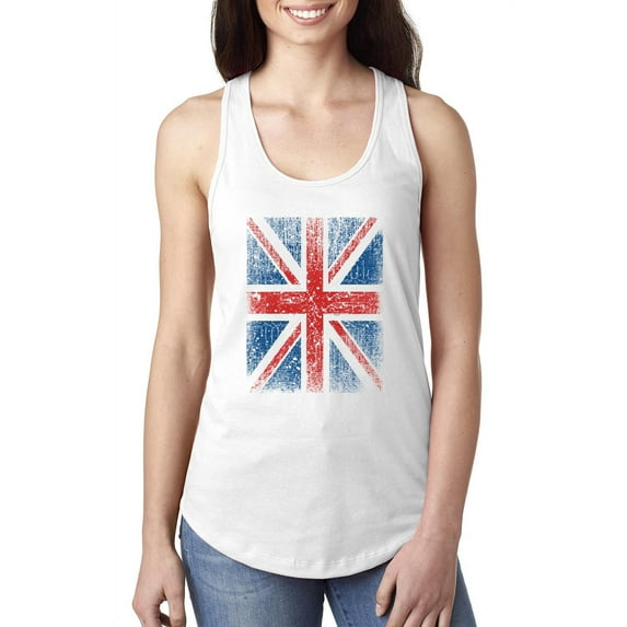 NIB - Women's Racerback Tank Top - Union Jack British Flag