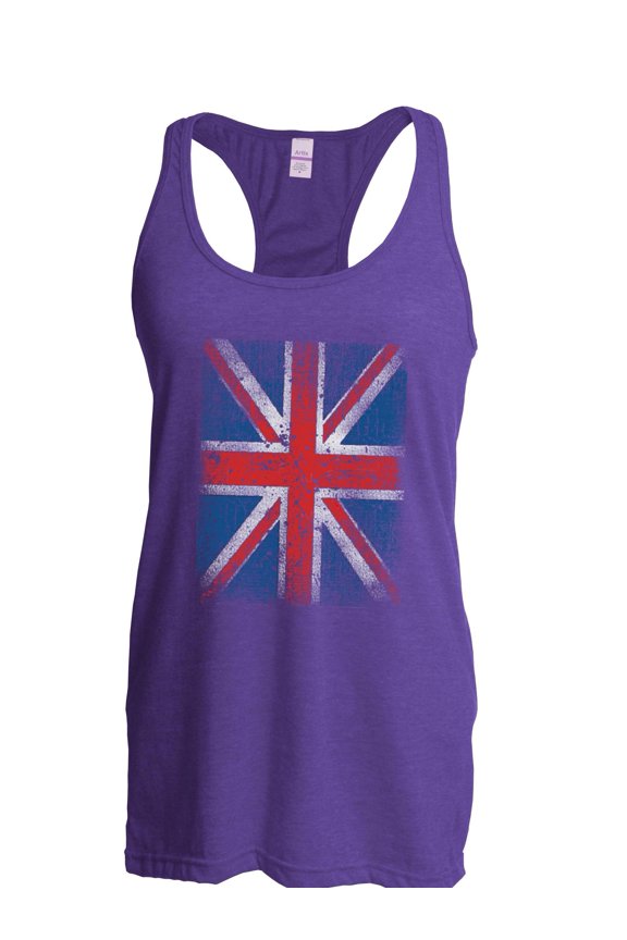 - Women's Racerback Tank Top - Union Jack British Flag