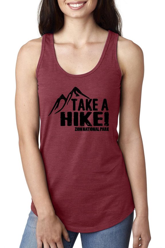 - Women's Racerback Tank Top - Zion Park Take a Hike