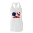 thumbnail image 1 of NIB - Women's Racerback Tank Top, up to Women Size 2XL - American Proud To Be US Flag, 1 of 5