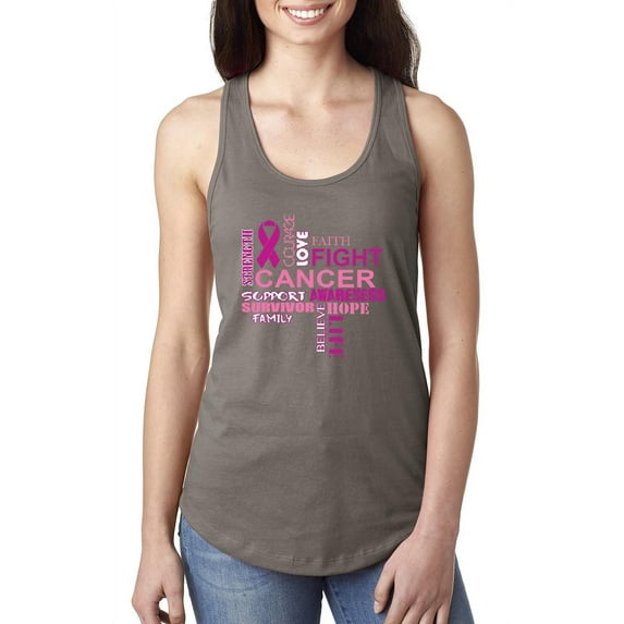 NIB - Women's Racerback Tank Top - Fight Breast Cancer