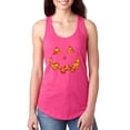 thumbnail image 1 of NIB - Women's Racerback Tank Top - Halloween Costume Pumpkin Face, 1 of 5