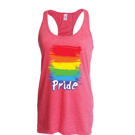 NIB - Women's Racerback Tank Top, up to Women Size 2XL - Rainbow Pride