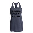 thumbnail image 1 of NIB - Women's Racerback Tank Top, up to Women Size 2XL - Running Late is My Cardio, 1 of 5