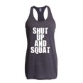 thumbnail image 1 of NIB - Women's Racerback Tank Top, up to Women Size 2XL - Shut Up and Squat, 1 of 5
