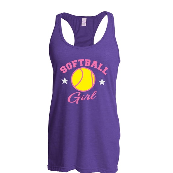 NIB - Women's Racerback Tank Top - Softball Girl