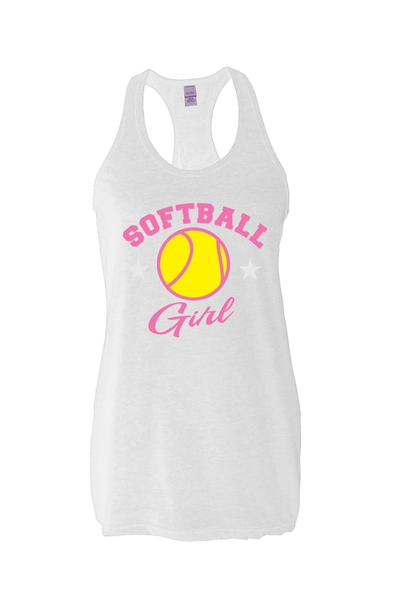 NIB - Women's Racerback Tank Top, up to Women Size 2XL - Softball Girl