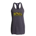 thumbnail image 1 of NIB - Women's Racerback Tank Top, up to Women Size 2XL - Softball Play Hard or Go Home, 1 of 5