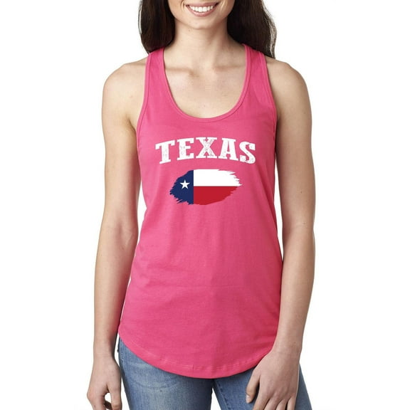 NIB - Women's Racerback Tank Top, up to Women Size 2XL - Texas Flag