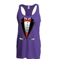 thumbnail image 1 of NIB - Women's Racerback Tank Top - Tuxedo Prom Costume, 1 of 5