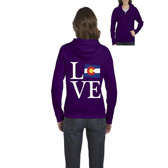 NIB - Women's Sweatshirt Full-Zip Pullover - Colorado