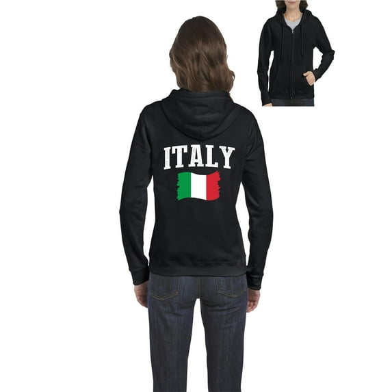 NIB - Women's Sweatshirt Full-Zip Pullover - Italy
