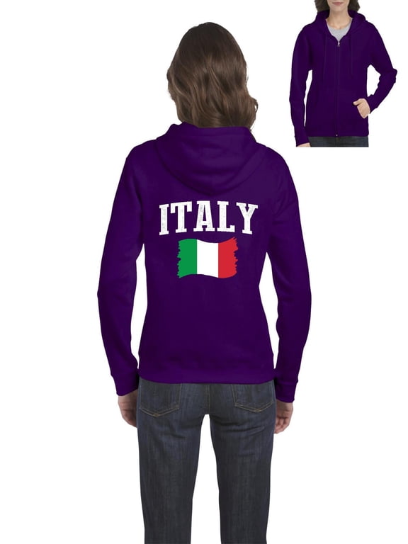 - Women's Sweatshirt Full-Zip Pullover - Italy